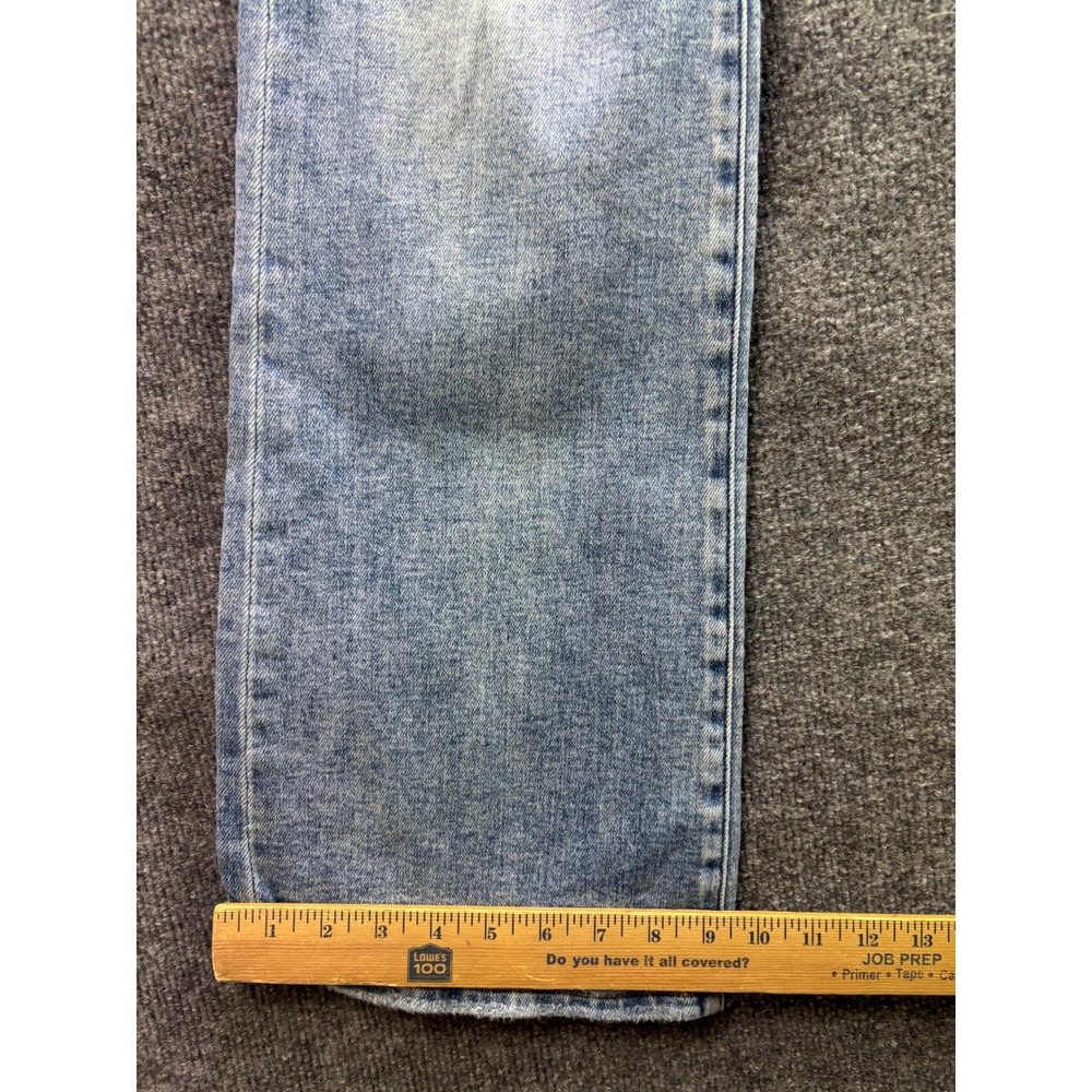 BKE Payton Jeans Women 33x36 Light Wash Mid Rise Distressed Bootcut Denim - Picture 6 of 8